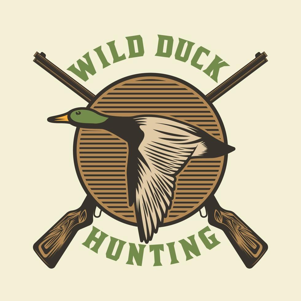Vintage Hunting and Adventure Emblem Badge vector