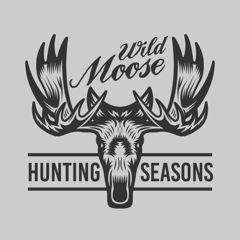 Vintage Hunting and Adventure Emblem Badge vector
