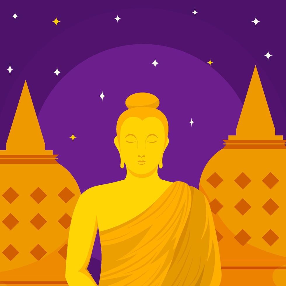 Vesak Day Background vector