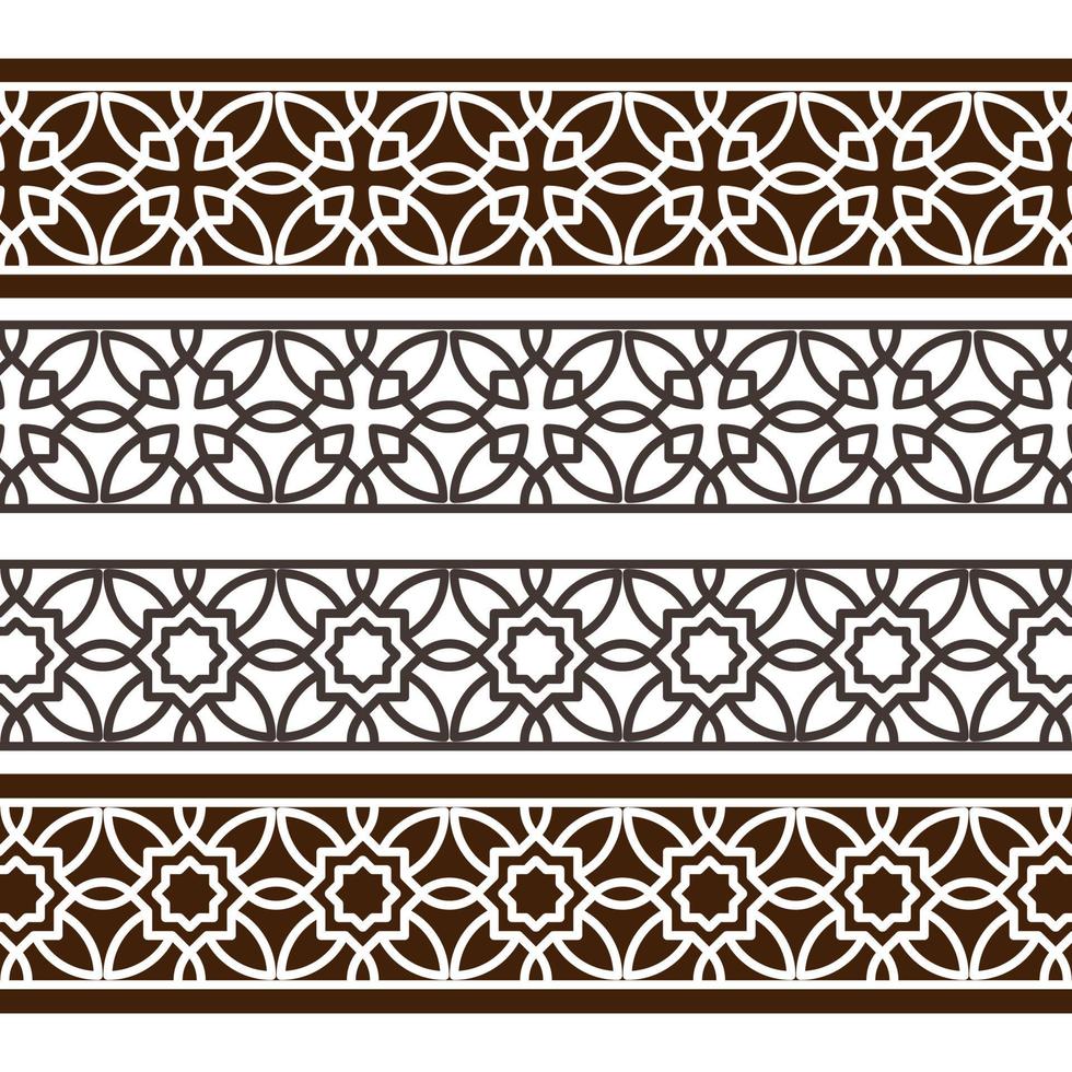 Ornamental pattern border Design Template. - Vector. vector