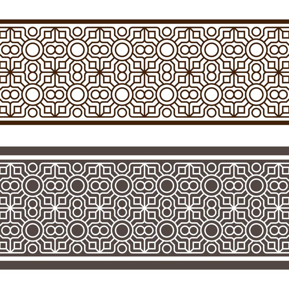 Ornamental pattern border Design Template. - Vector. vector