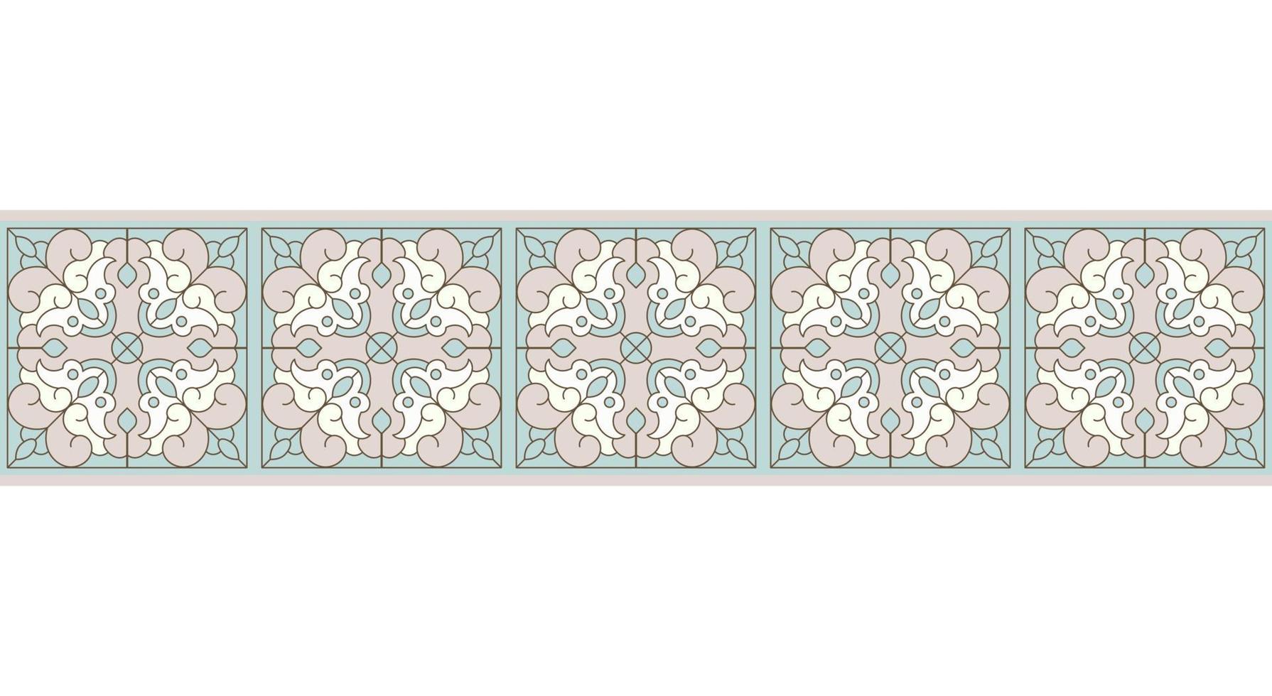 Ornamental pattern border Design Template. - Vector. vector