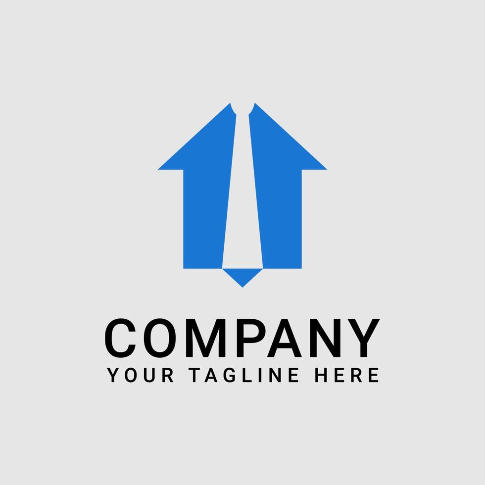 Combination Design Of House And Tie Icon Illustration For Business Home  Logo vector