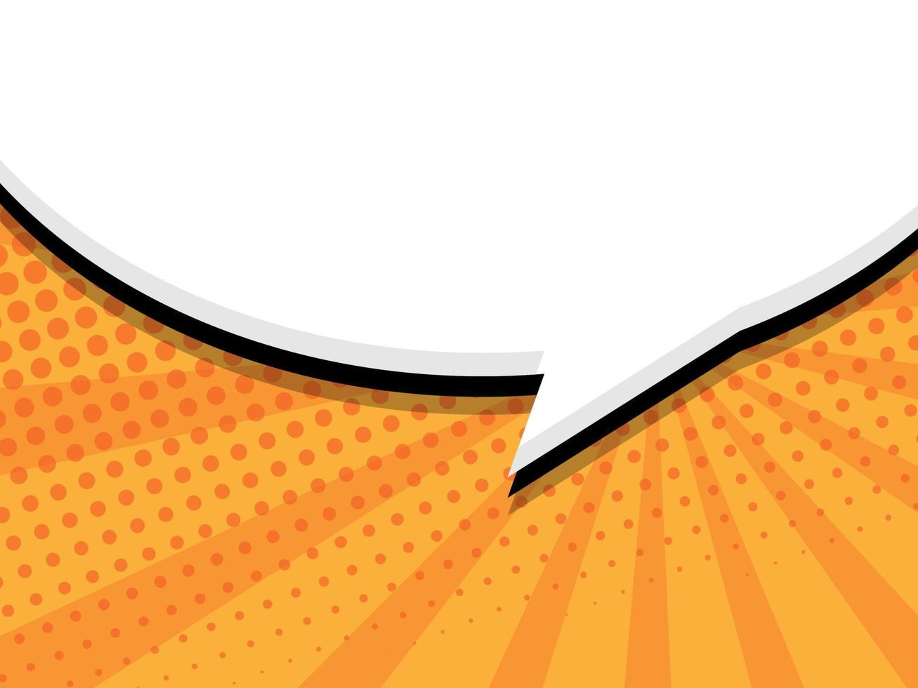 comic book pop art with blank speech bubble vector