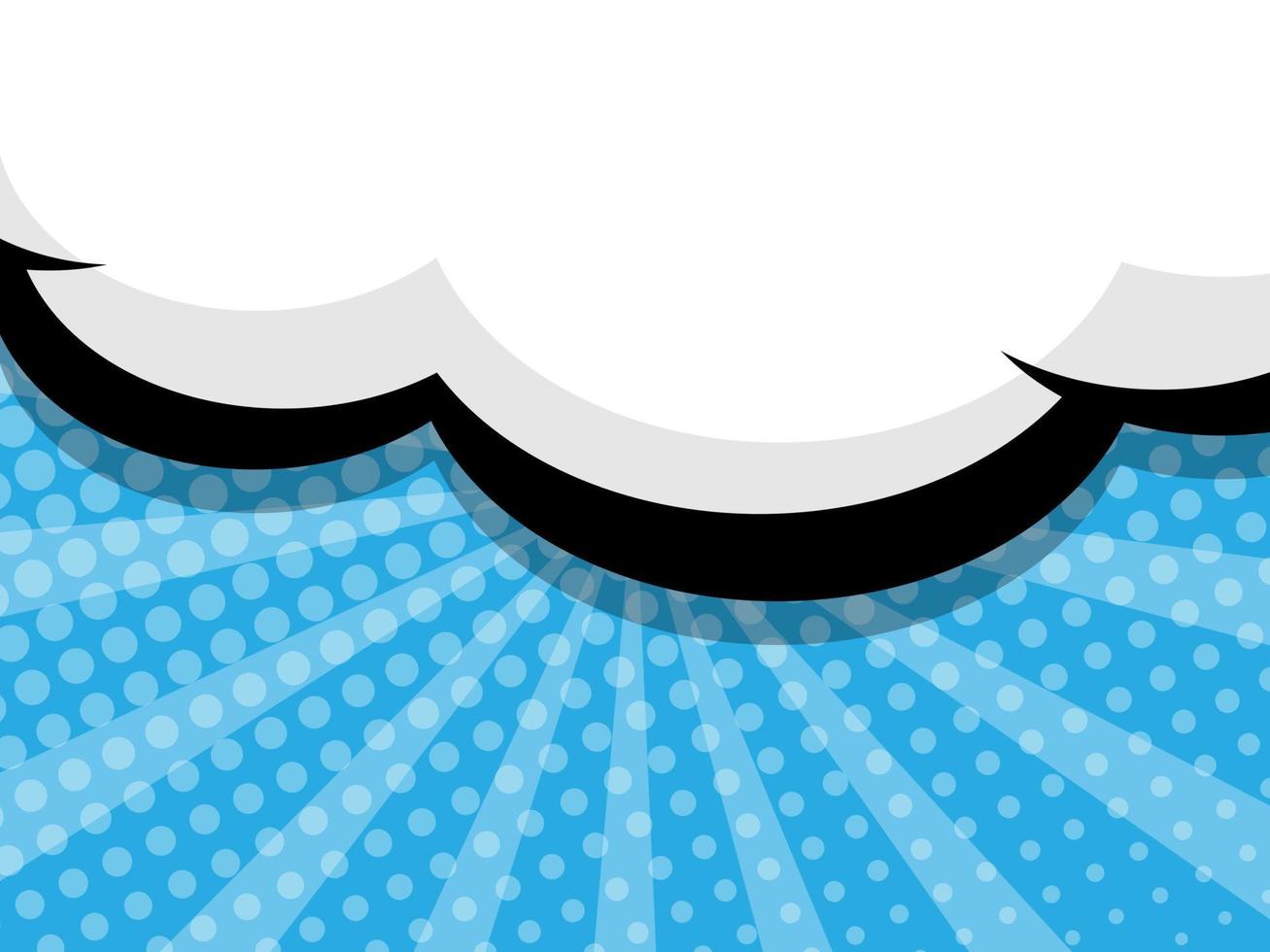comic book pop art with blank speech bubble vector