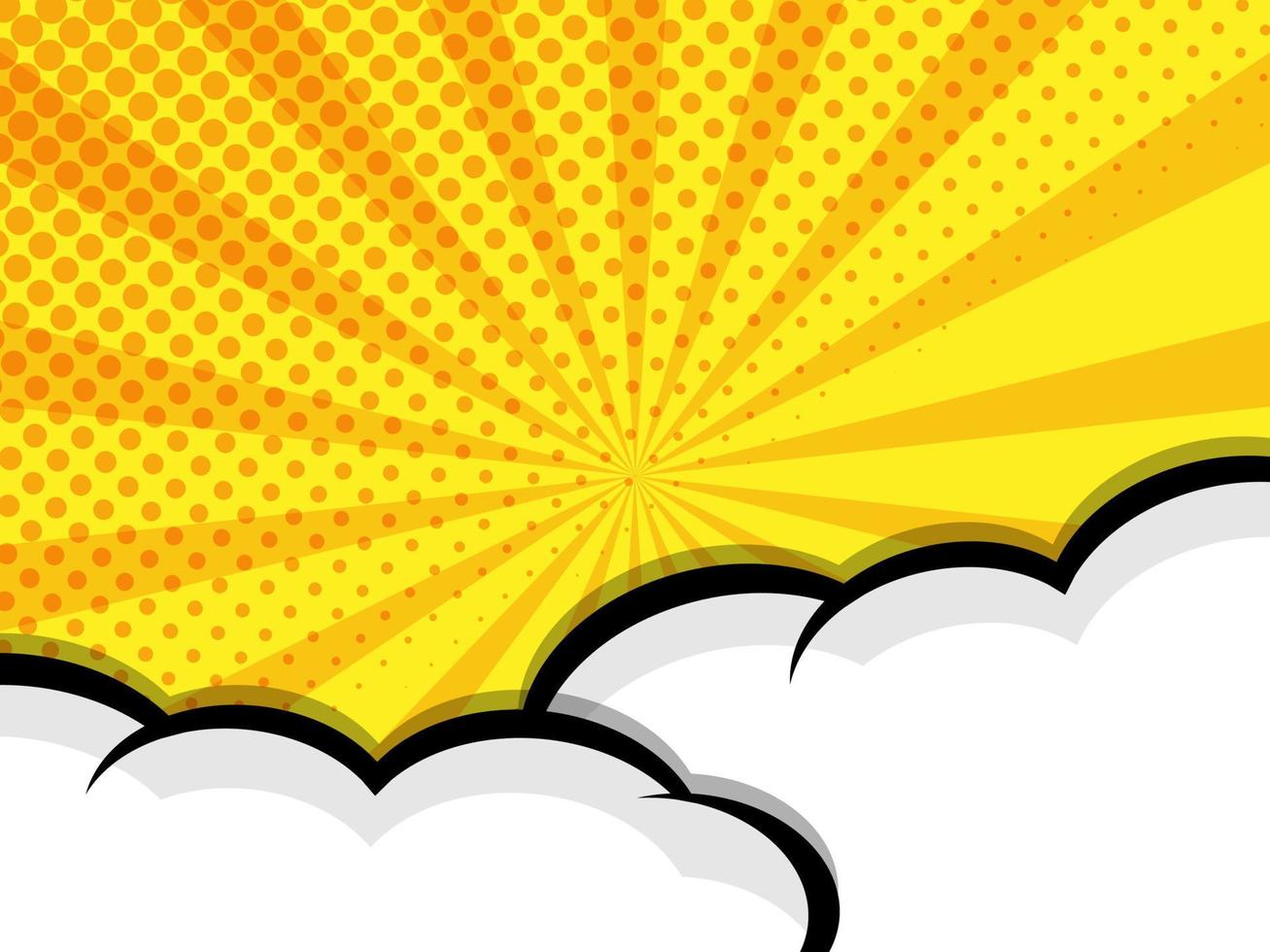 comic book pop art with blank speech bubble vector