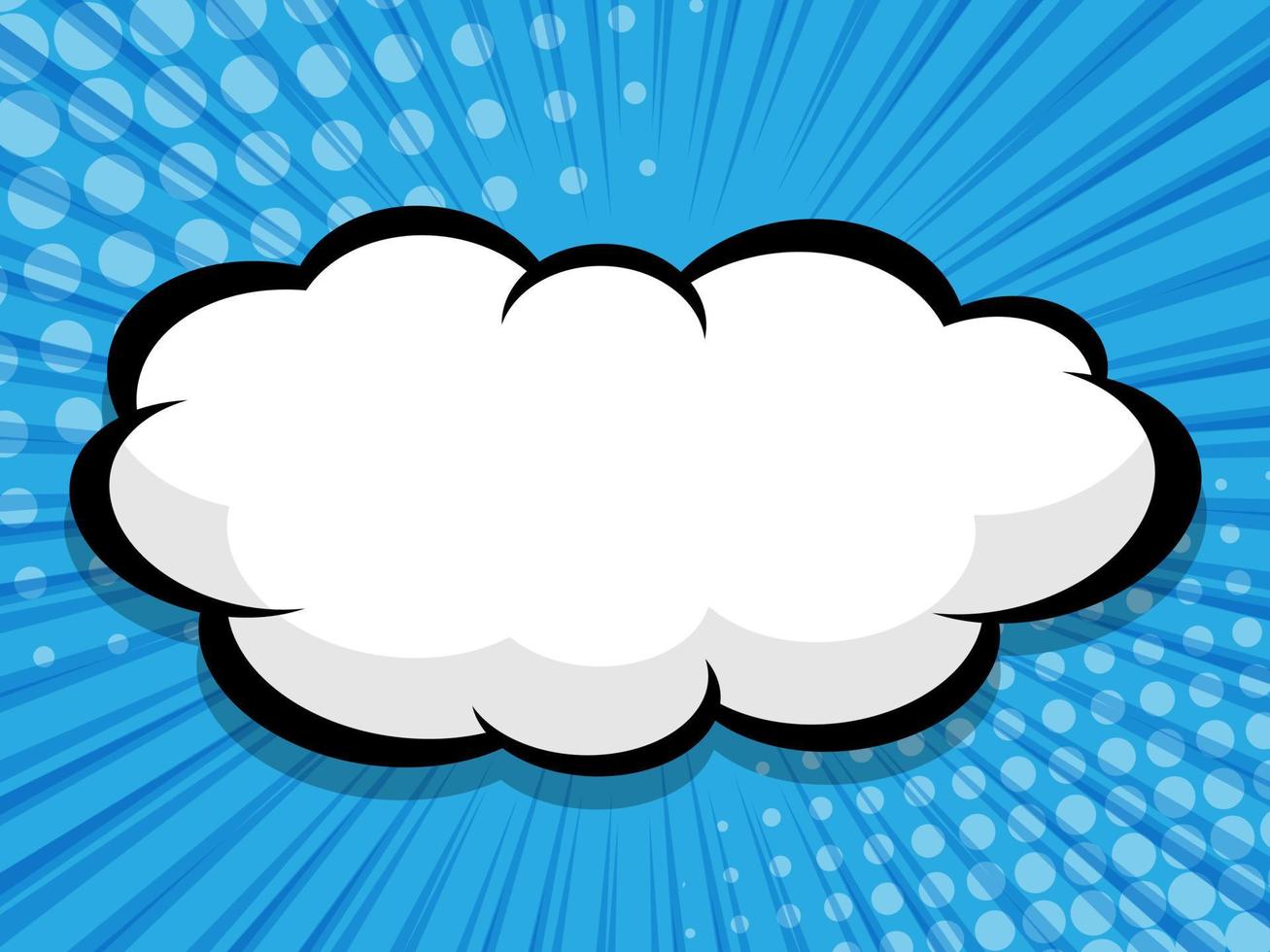 comic book pop art with blank speech bubble vector