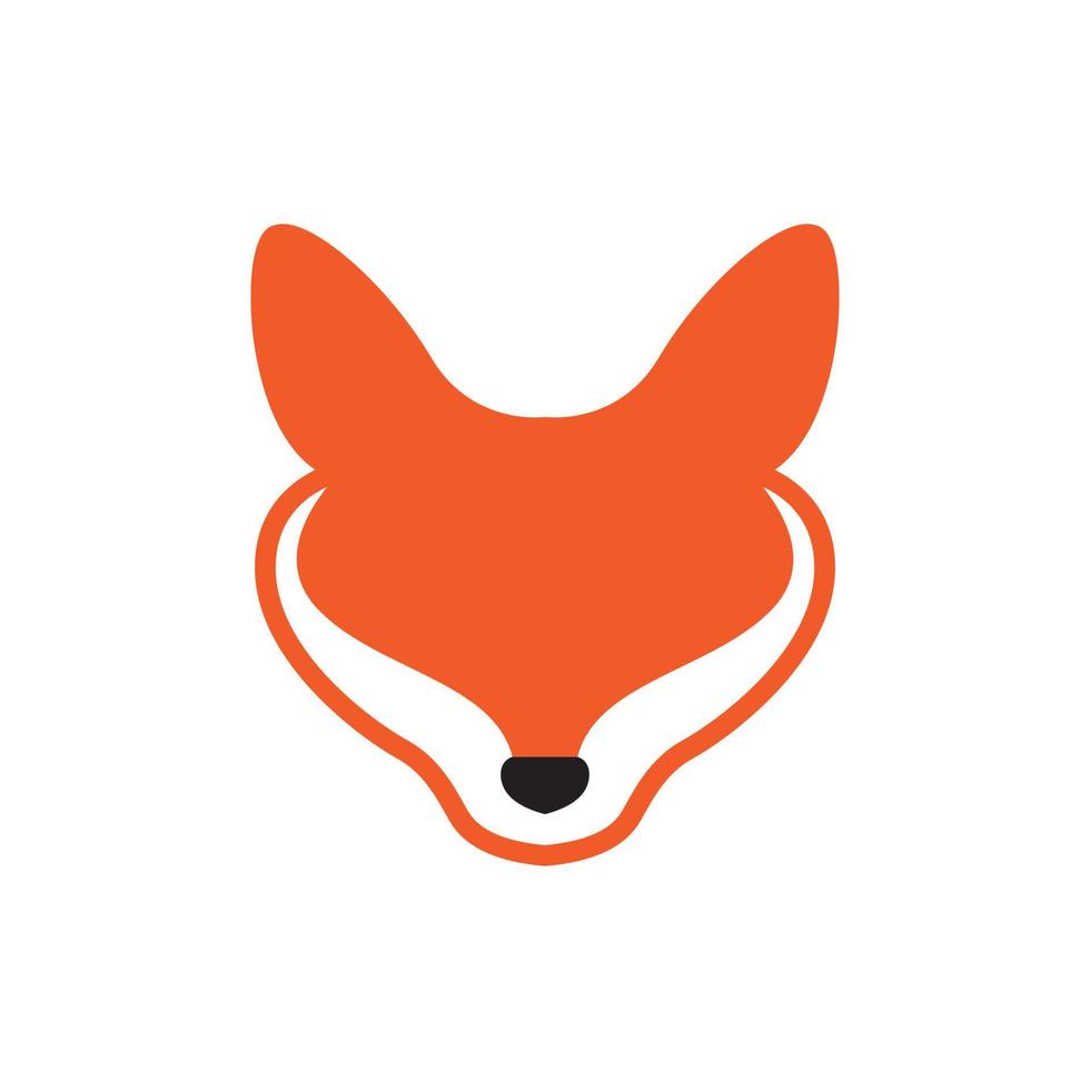 animal fox lobo cabeza logo vector icono símbolo ilustración diseño