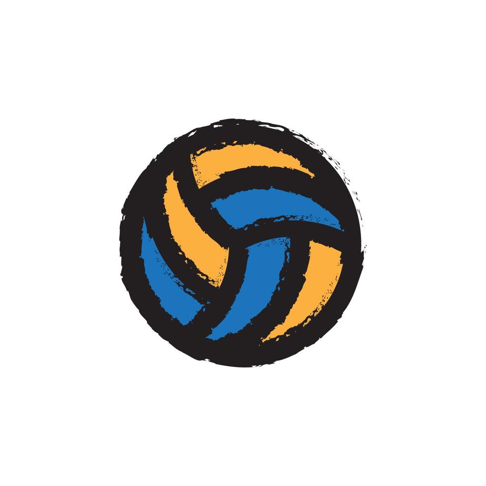 voleibol pelota deporte atleta logo vector icono símbolo ilustración diseño