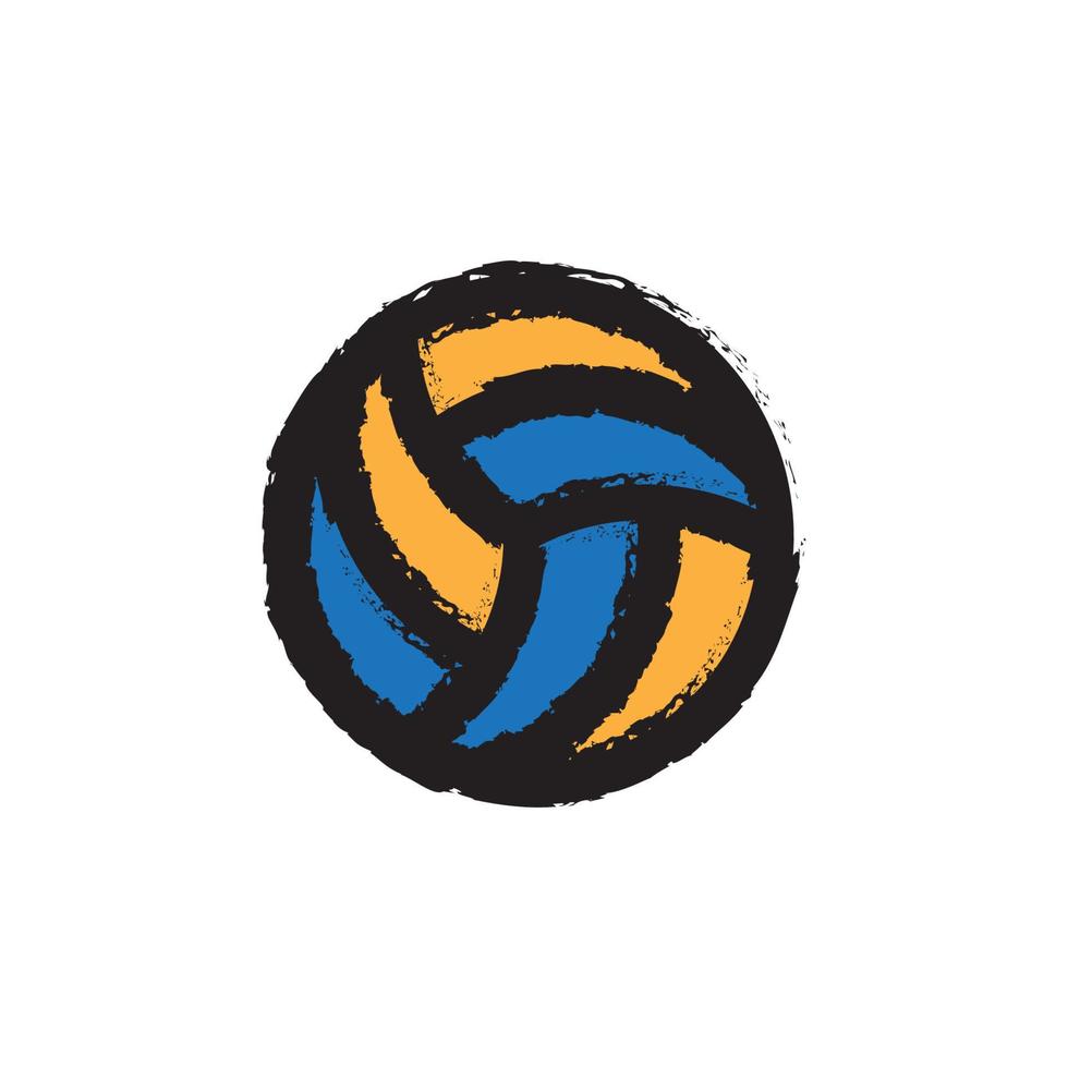 volleyball  ball  sport  athlete logo vector icon symbol illustration design