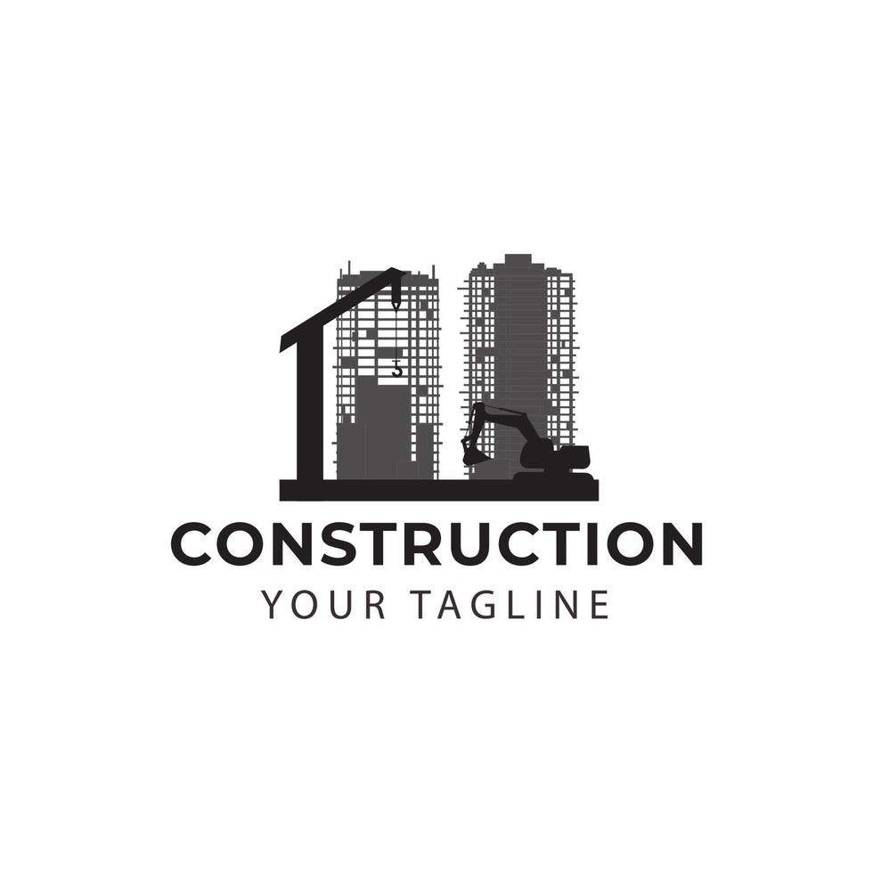 construction building logo vector icon symbol illustration design