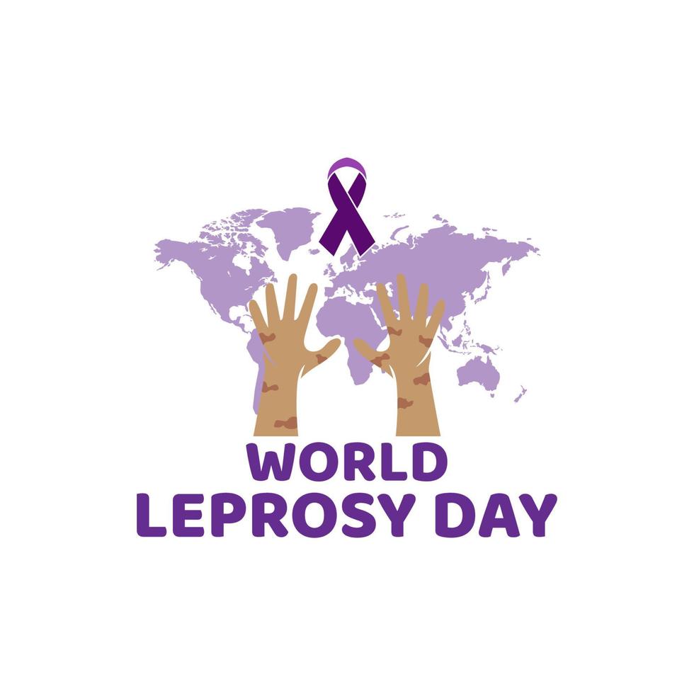 world leprosy day logo vector design logo template background vector illustration design