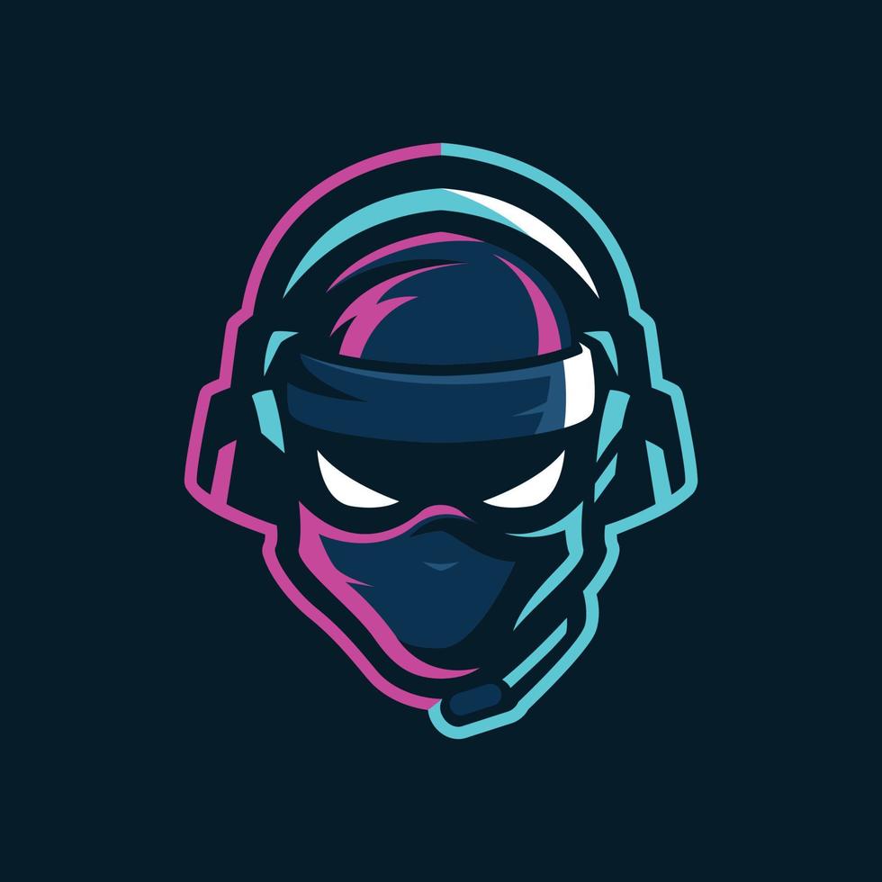 Ninja Mascot Logo Templates vector