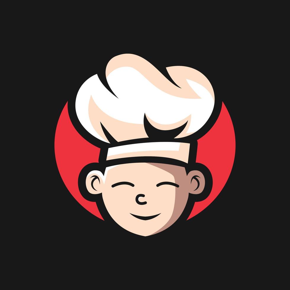 plantillas de diseño de logotipo de maestro chef vector