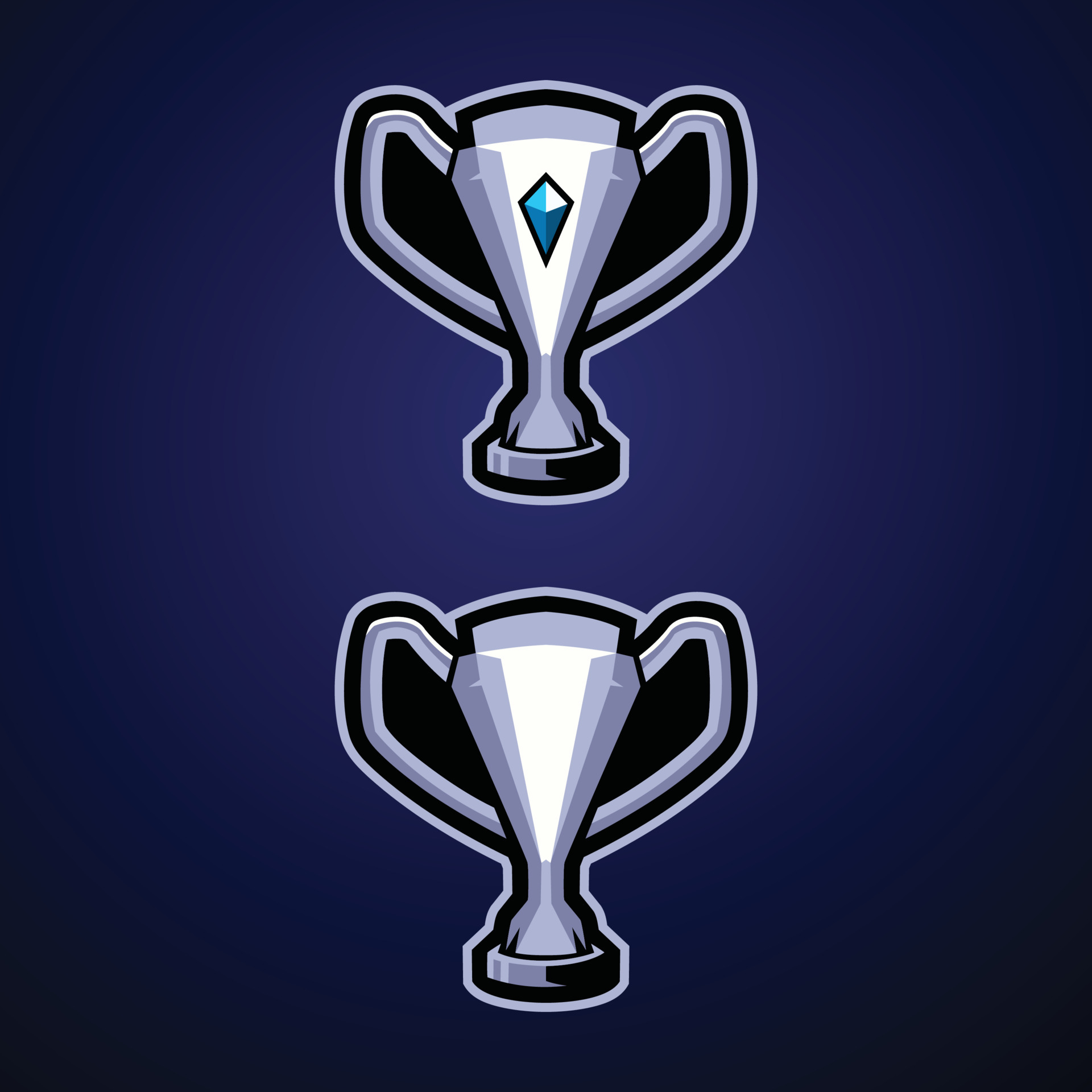 Trophy sport logo design. Winners championship for sports, esport or gaming  16773480 Vector Art at Vecteezy
