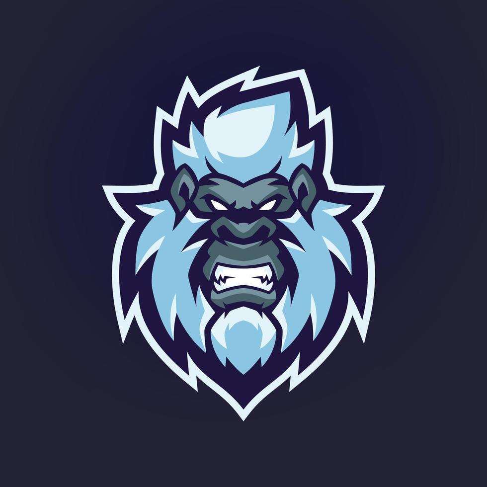 Yeti Mascot Logo Templates vector