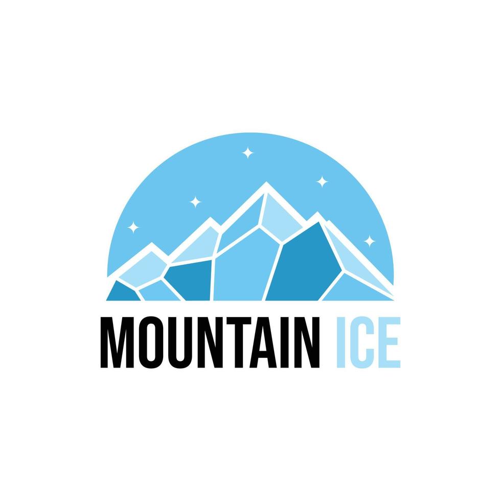 Mountain Ice Logo Templates vector