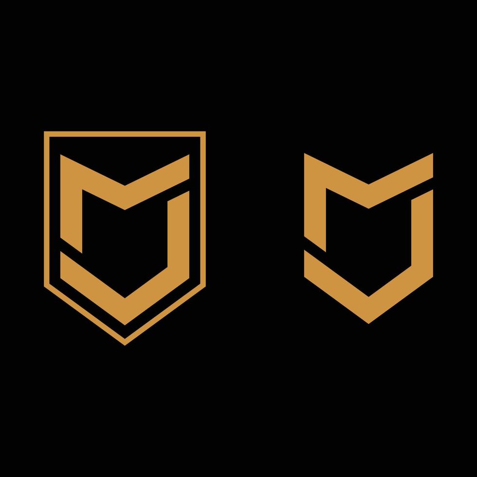 MJ Monogram Logo vector
