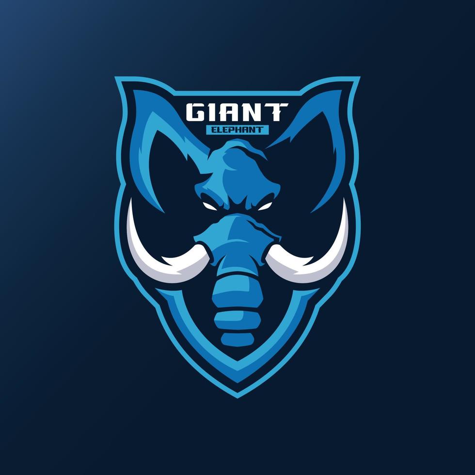 Elephant Mascot Logo Templates vector