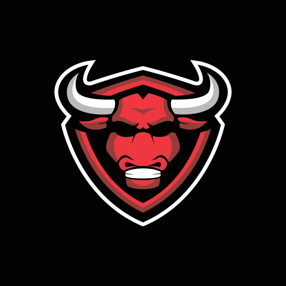logotipo de esports de toros vector