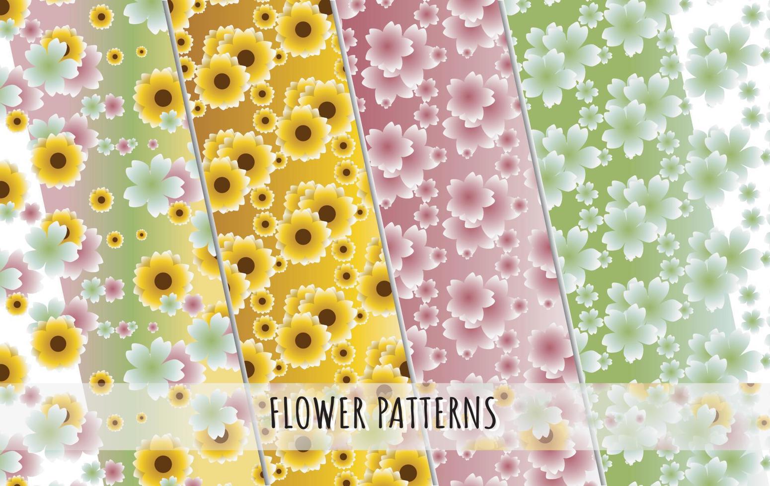 flower pattern background vector