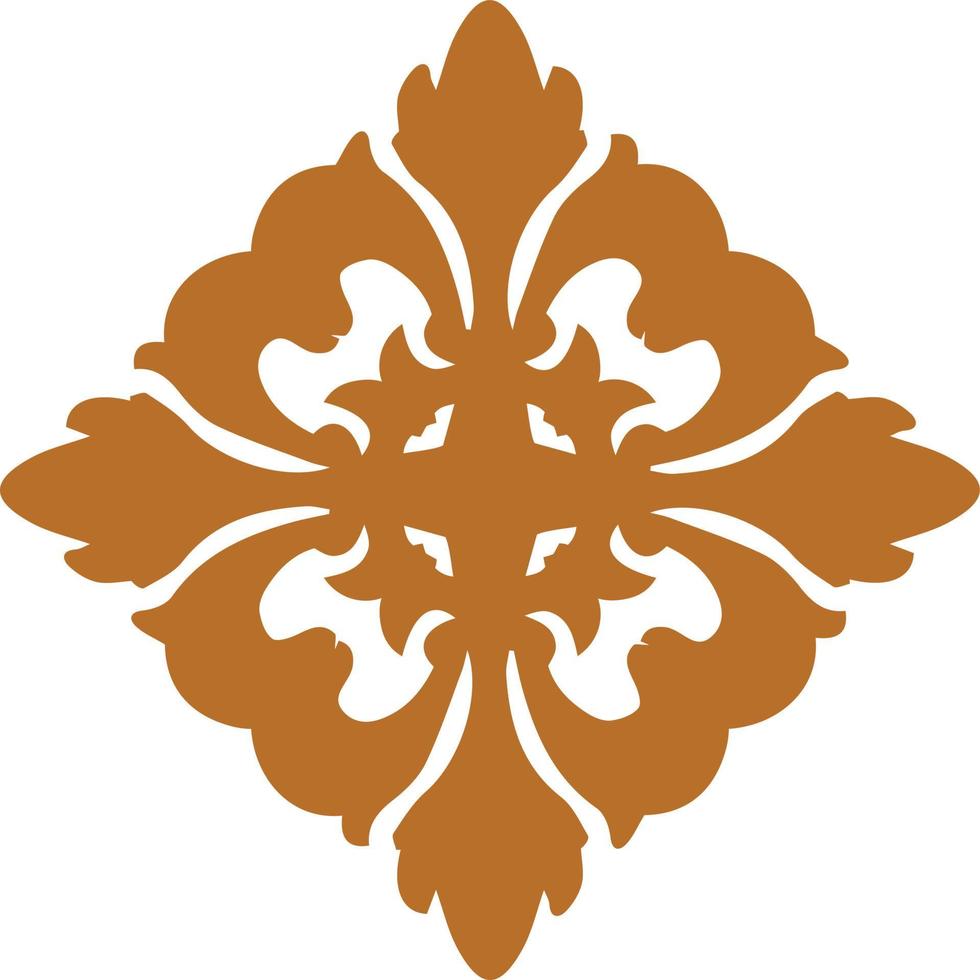elemento de diseño islámico dorado para vector mandala