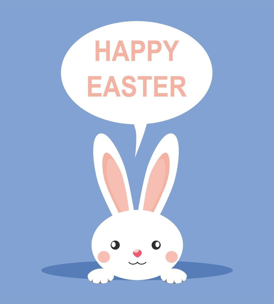 Easter Bunny speech vector