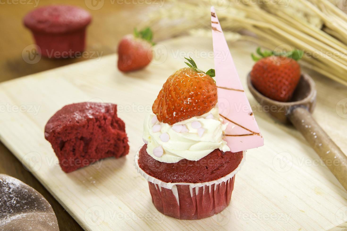 postres de pastel de taza foto