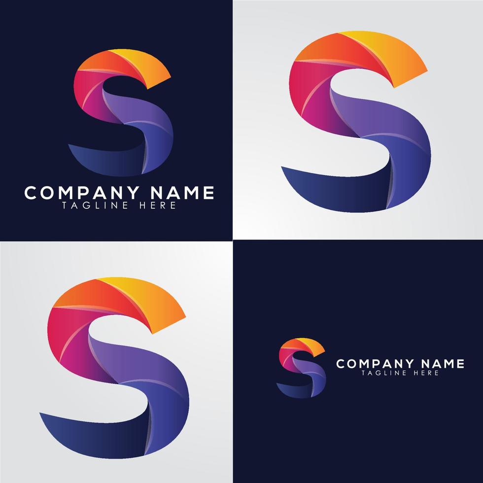 diseño de logotipo de letra s. logotipo de s, logotipo de marca de letra vector