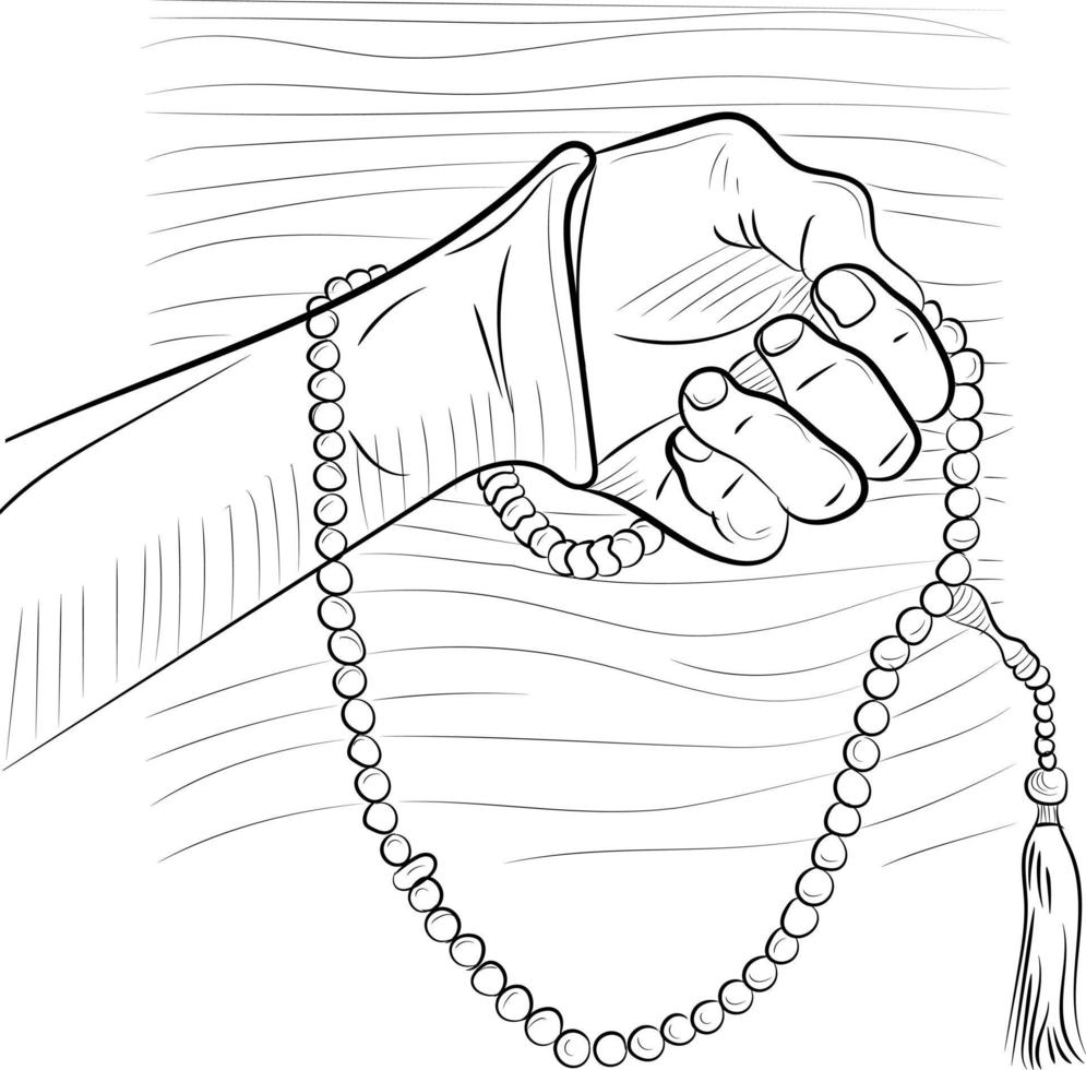 ramadan template pray bertasbih vector