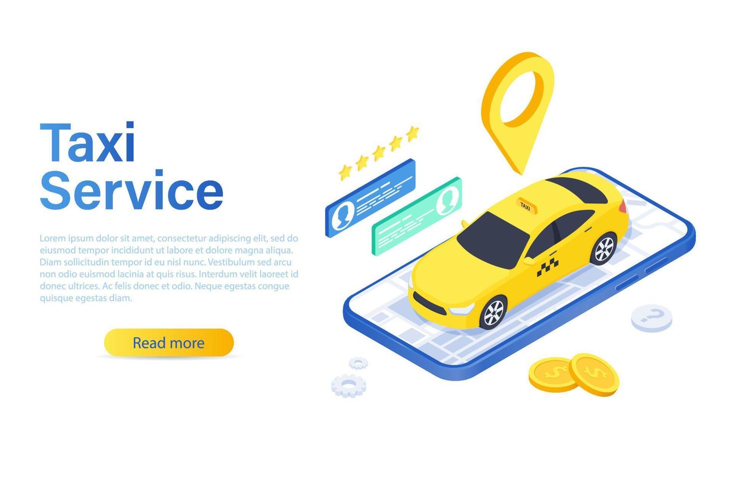 Isometric vector illustration of a mobile bank. Digital financial services and online shopping.