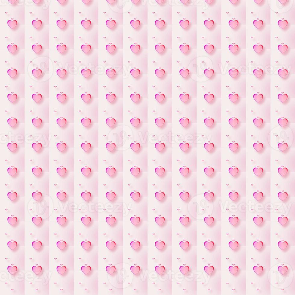 Heart-shaped background, pink, joined together in a seamless sheet. photo