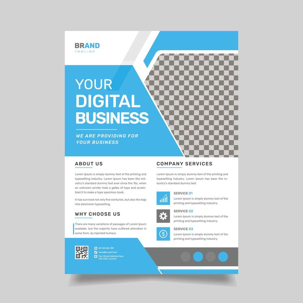 Corporate Flyer Template vector