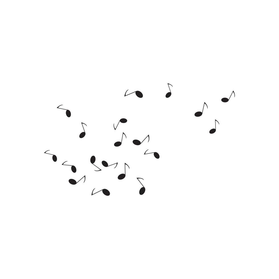 music note logo vector