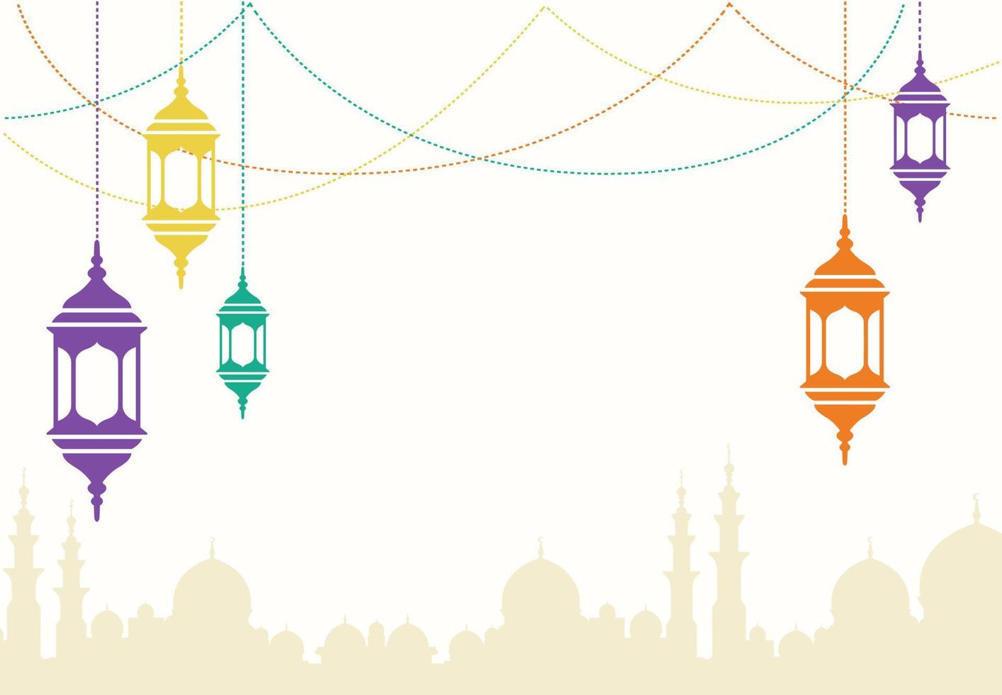 ilustración de fondo islámico ramadan kareem vector