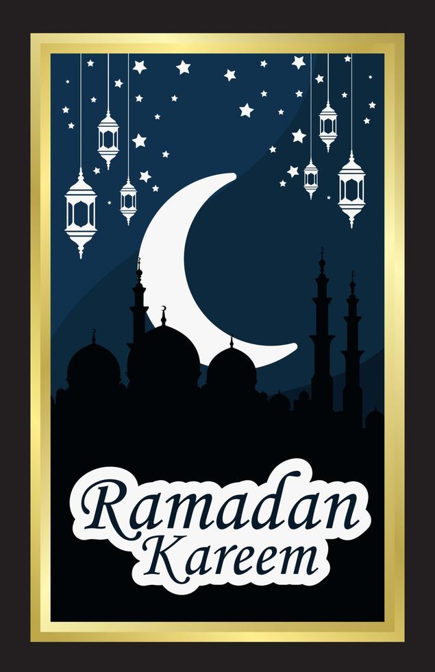 ilustración de fondo islámico ramadan kareem vector