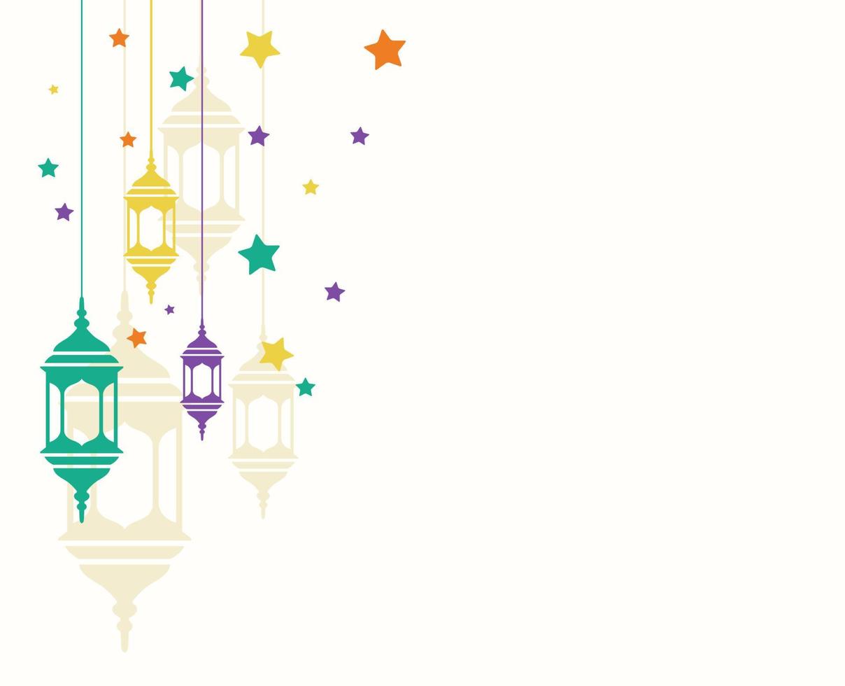 ilustración de fondo islámico ramadan kareem vector