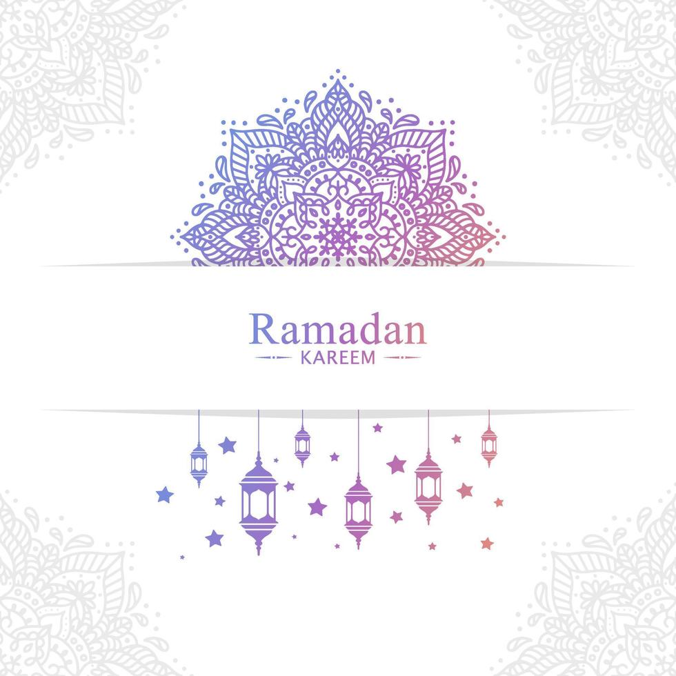 ilustración de fondo islámico ramadan kareem vector