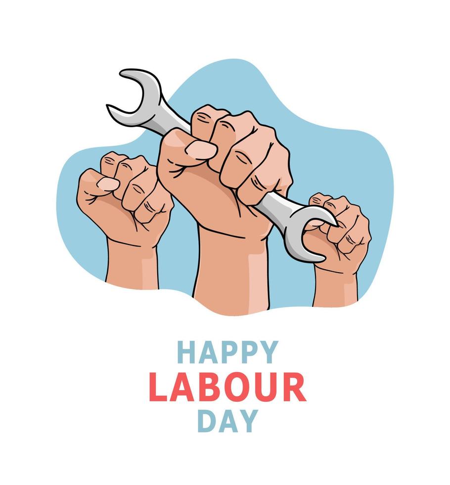 Happy Labour Day illustration background banner vector