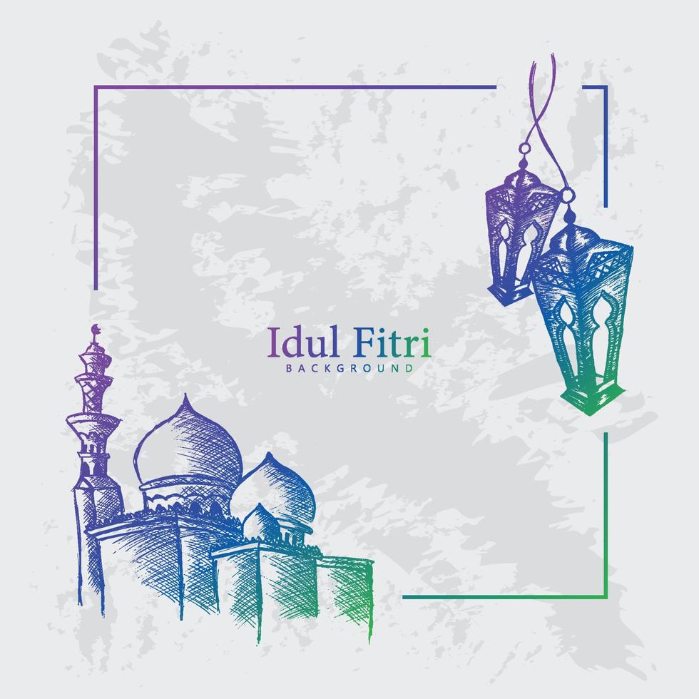 Ramadan Kareem Islamic Background Illustration vector