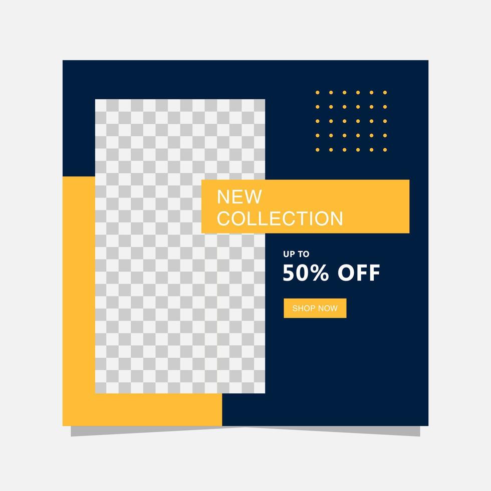 social media post template background vector