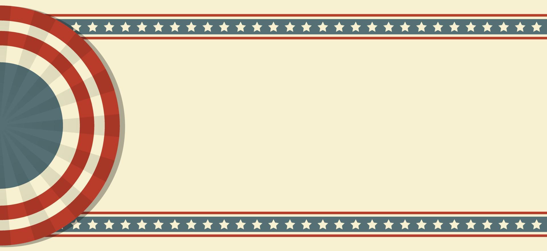 happy independence day 4th of July in retro style background vector