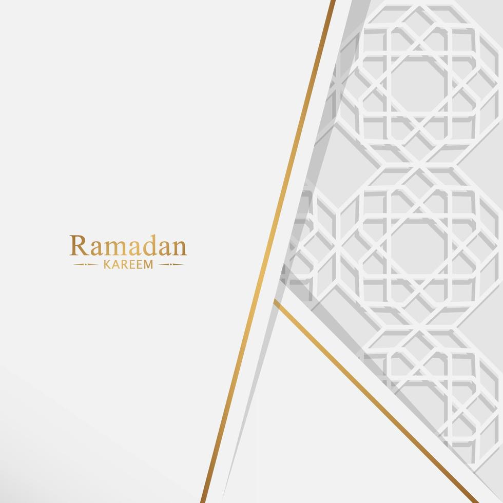 ilustración de fondo islámico ramadan kareem vector