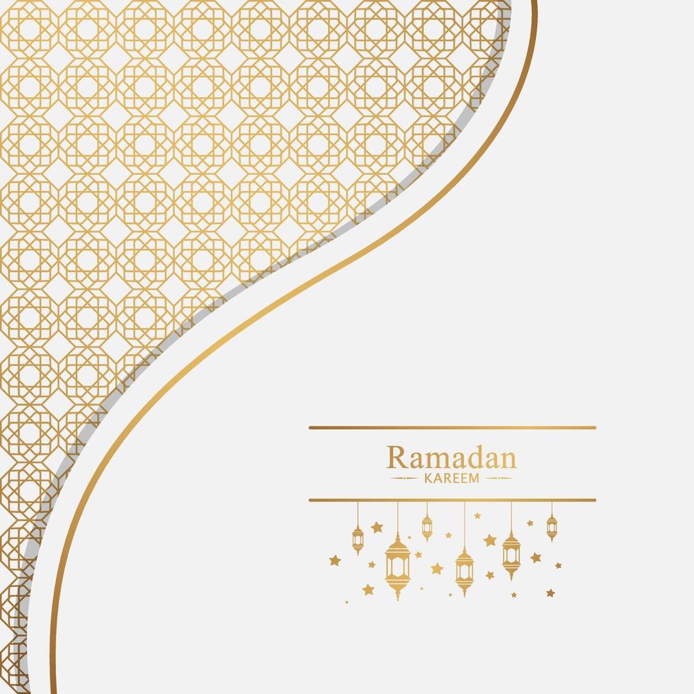 ilustración de fondo islámico ramadan kareem vector