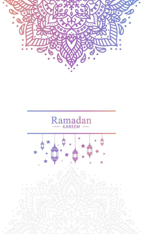 ilustración de fondo islámico ramadan kareem vector