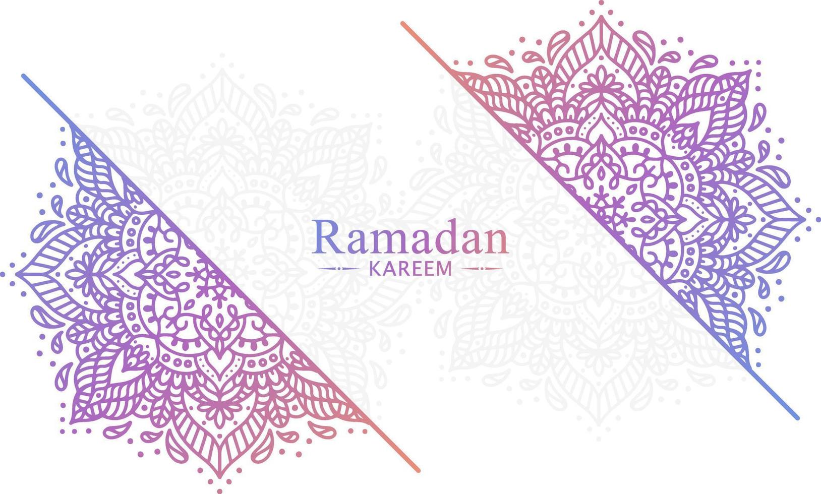 ilustración de fondo islámico ramadan kareem vector