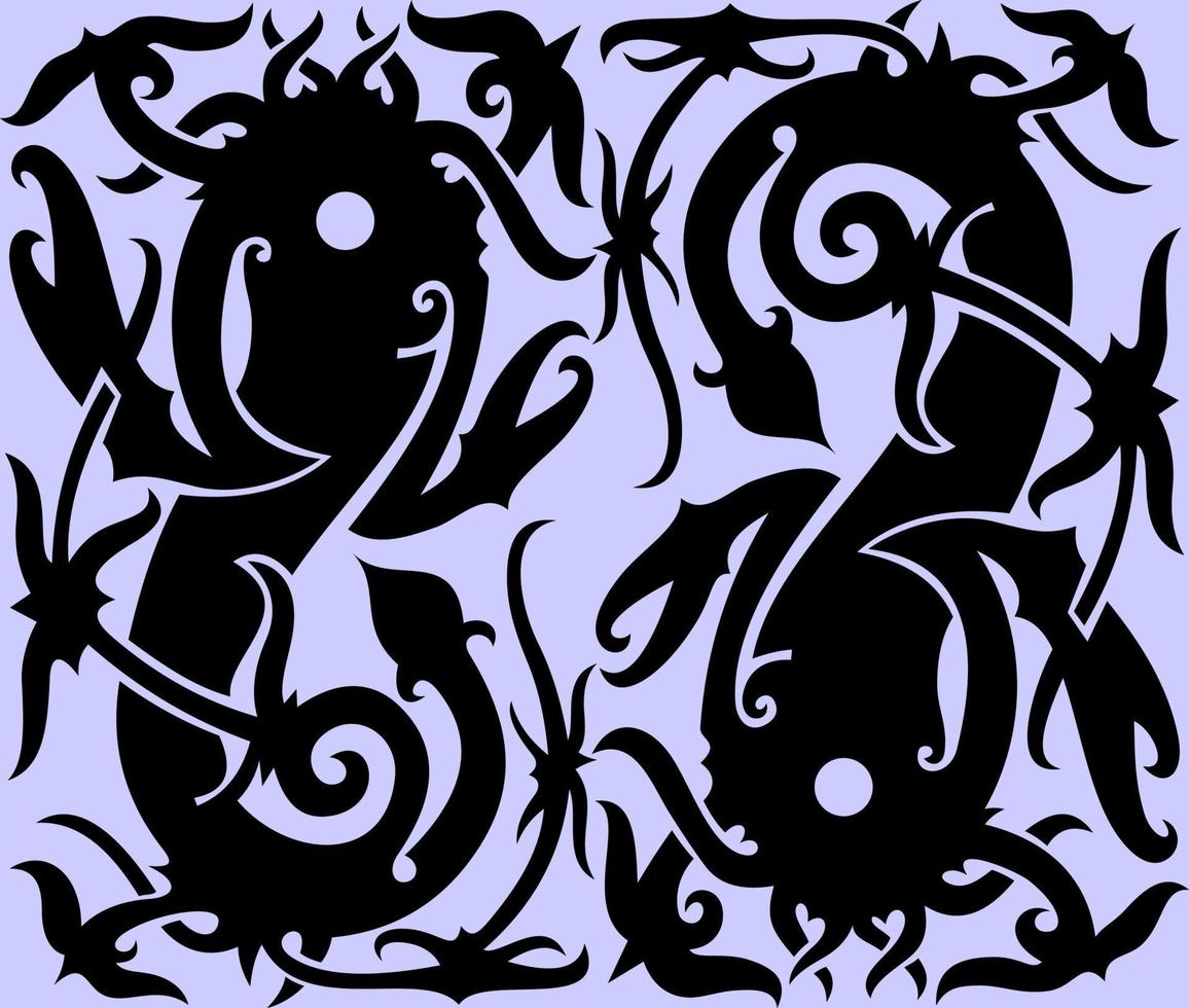 Borneo dayak batik pattern. Tribal background. Stylish fabric print vector design inspiration. Creative textile background for fashion or cloth