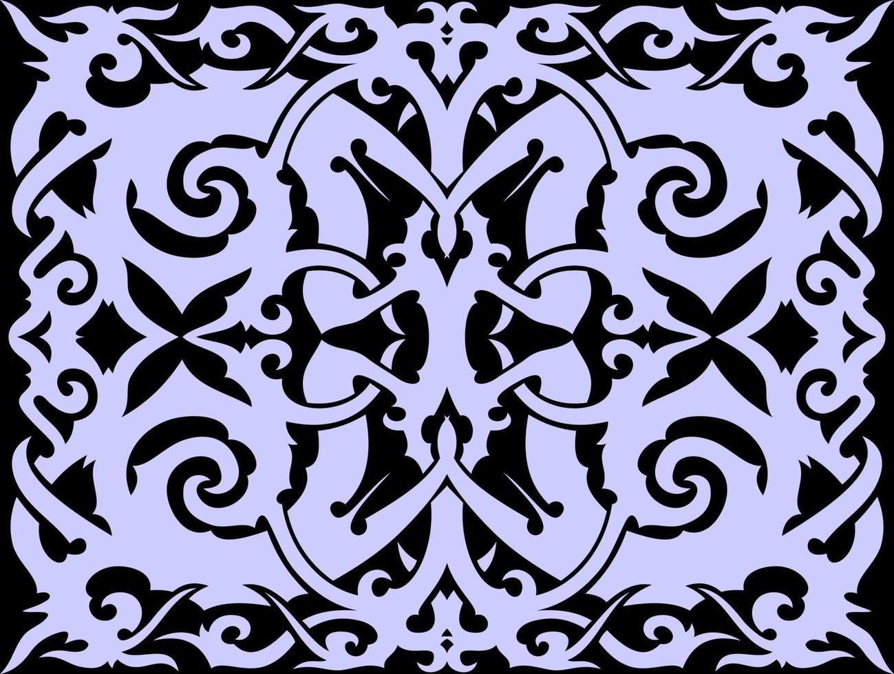 Borneo dayak batik pattern. Tribal background. Stylish fabric print vector design inspiration. Creative textile background for fashion or cloth