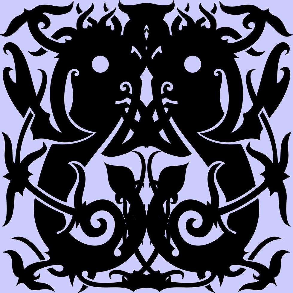 Borneo dayak batik pattern. Tribal background. Stylish fabric print vector design inspiration. Creative textile background for fashion or cloth