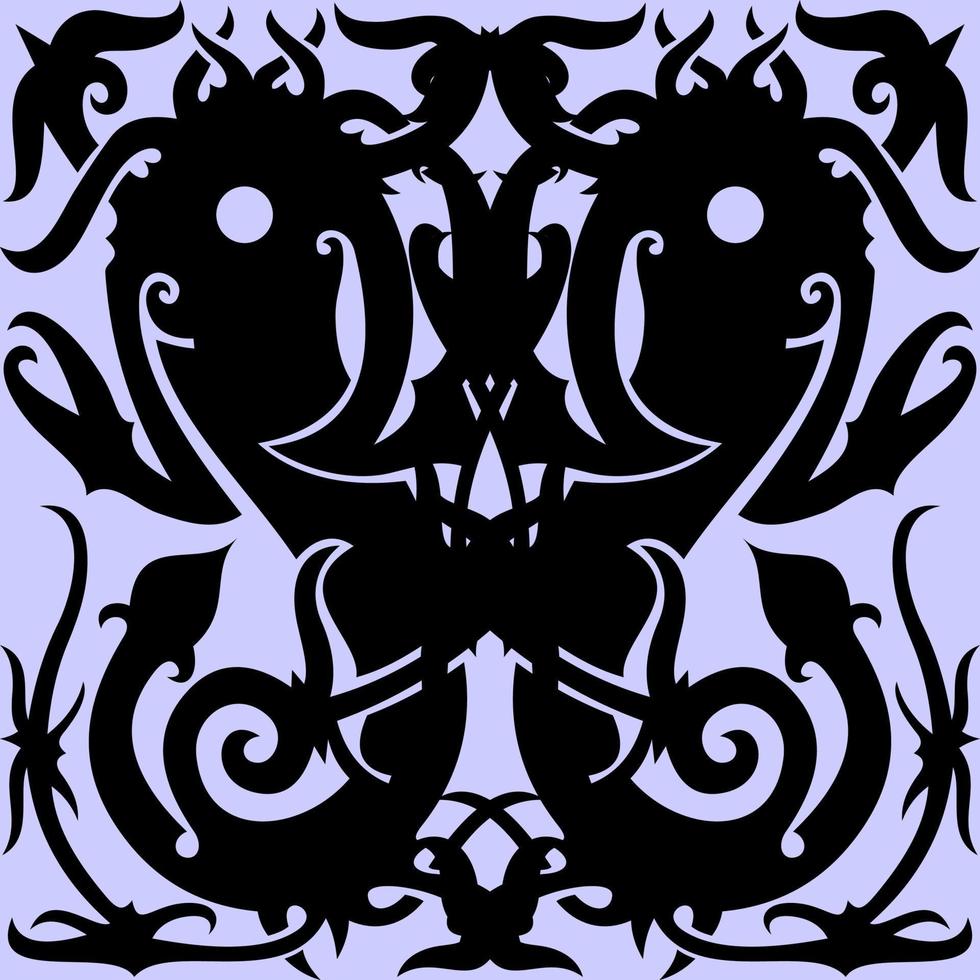 Borneo dayak batik pattern. Tribal background. Stylish fabric print vector design inspiration. Creative textile background for fashion or cloth